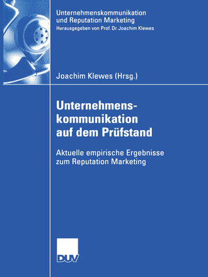 cover image of Unternehmenskommunikation auf dem Prüfstand